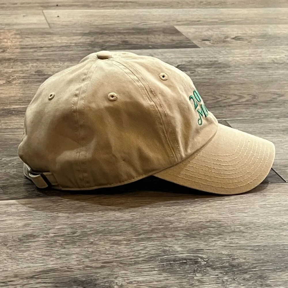 Vintage 2010 Masters Tan Khaki Hat Cap Quality Embroidered Phil Mickelson Winner - Picture 3 of 7